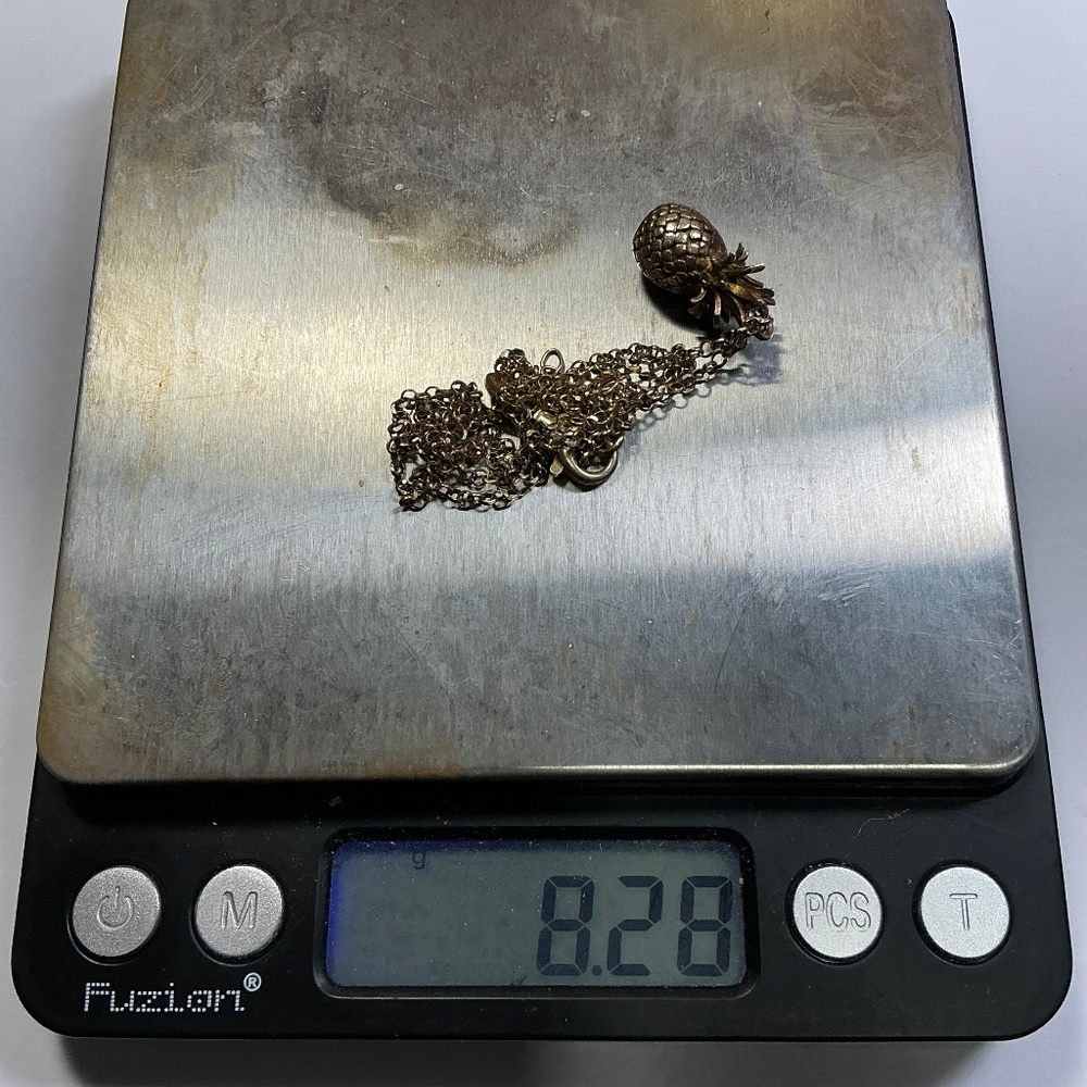 Dyadema Solid Pineapple Pendant W / Adjustable Ch… - image 6